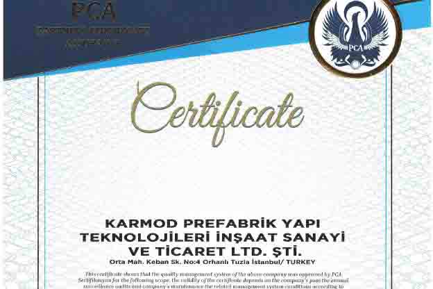 Kalite Sertifikalarımız