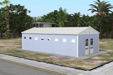 52 m2 Prefabrik WC ve Duş Binası