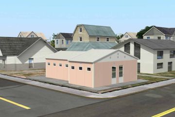 62 m2 Prefabrik WC ve Duş Binası